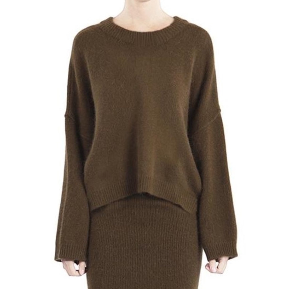 J.O.A. Oversized Button Back Sweater